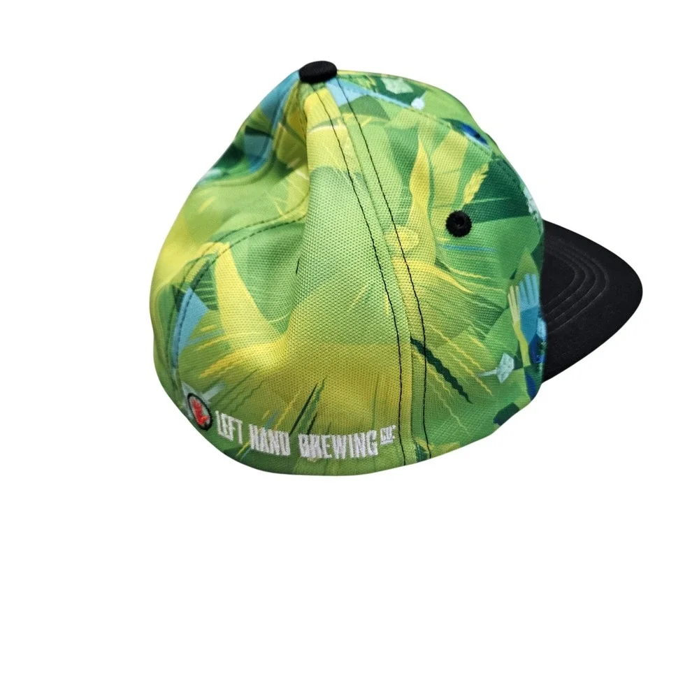 Left Hand Brewing Extrovert IPA Hat Unisex OSFM Green Black Flat Brim Snapback